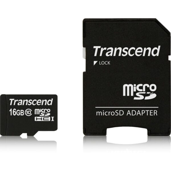 Transcend MicroSDHC 16GB R30MB/s CL10 zonder adapter