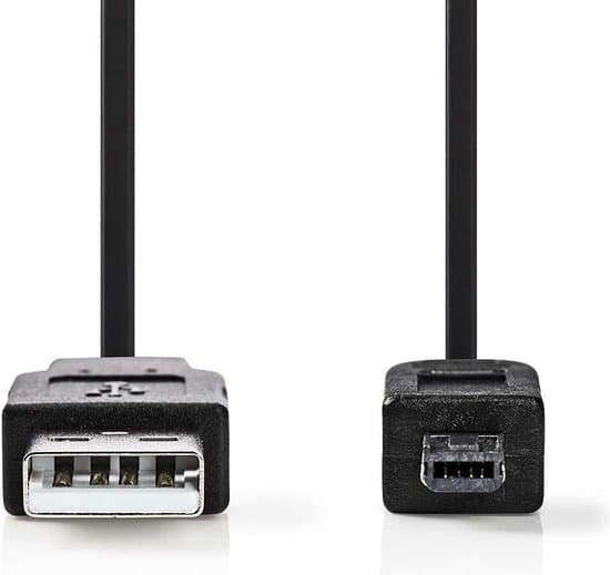 Nedis USB-A Male to M-Hirose Mini 4 Pins Male 2m