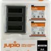 Jupio Value Pack: 2X Battery Osmo Action 3/4/5 Pro 1950mAh + USB Triple Charger