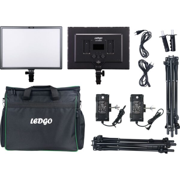 LedGo E268CII Bi-color kit w/ light stands (2 ligh/high out) 349