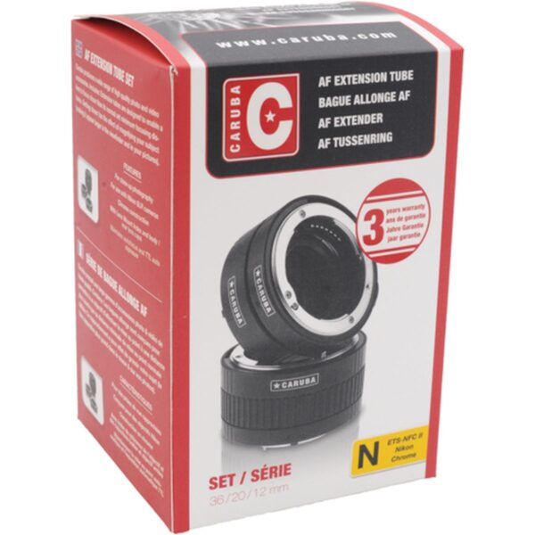 Caruba Extension Tube set Nikon Chroom (type II)