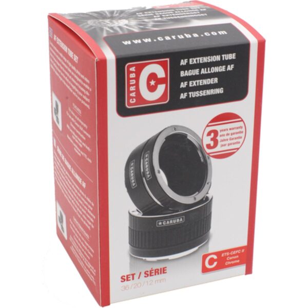 Caruba Extension Tube set Canon Chroom (type II)