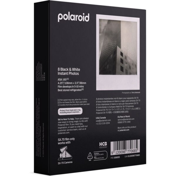 Polaroid Originals B&W instant film for SX70