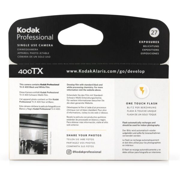 Kodak Professional TRI-X B&W Flash Camera 27 ISO 400 suc
