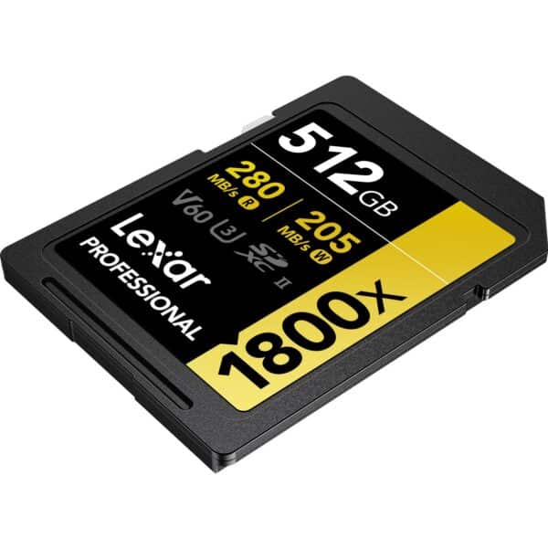 Lexar SDXC 512GB 1800X UHS-II V60 GOLD PROF