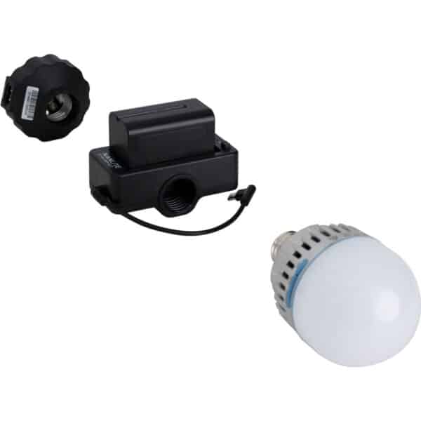 Nanlite NPF Battery Adapter w/ E27 Head