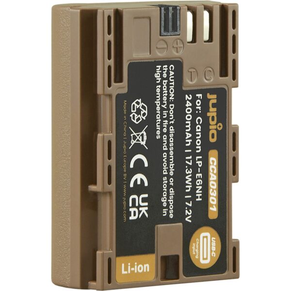 Jupio LP-E6NH Ultra C (USB-C Input) 2400mAh