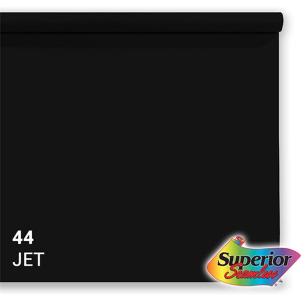 Superior Background Rol Zwart Jet (NR 44) 1.35m X 11m