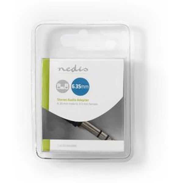 Nedis Stereo-Audio Adapter 6.35mm M-3.5mm F BK