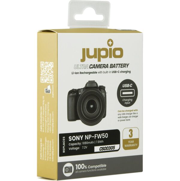 Jupio NP/FW50 Ultra C (USB-C Input) 1080mAh