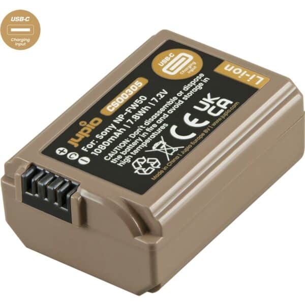 Jupio NP/FW50 Ultra C (USB-C Input) 1080mAh