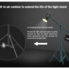SmallRig 3736 RA-S280 luchtgeveerd lichtstatief
