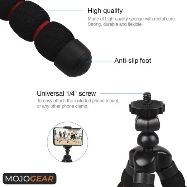 Mojogear flexibel mini tripod red
