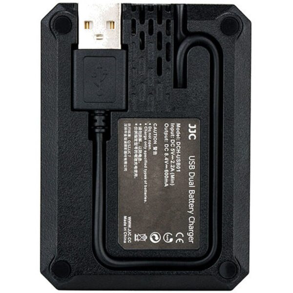 JJC DCH-LPE6 USB Dual Battery Charger (For LP-E6 / LP-E6N)