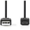 Nedis USB 2.0 Cable A M-Micro-B M 2.0m BK