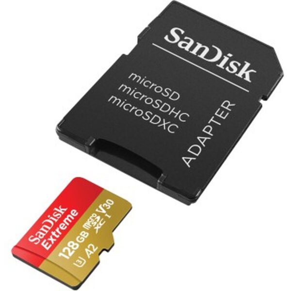 SanDisk Extreme MicroSDXC 128GB+SD Adapter 190MB 90
