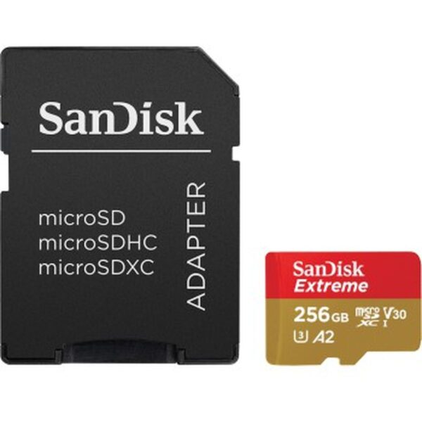 SanDisk Extreme MicroSDXC 256GB+SD Adapter A2 U 190MB 130