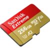 SanDisk Extreme MicroSDXC 256GB+SD Adapter A2 U 190MB 130