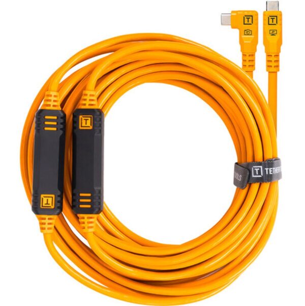 TetherTools TetherPro USB-C To USB-C (9.4m) Straight To Right Angle