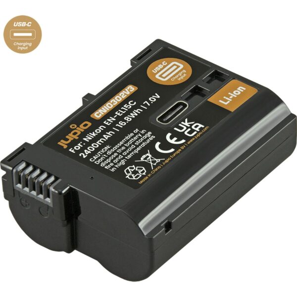 Jupio EN-EL 15C Ultra C (usb-C Input 2400MAH V3