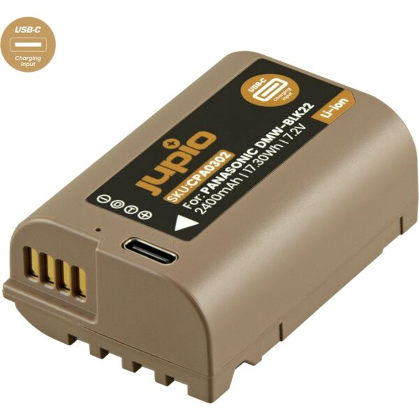 Jupio DMW-BLK22 *ULTRA C* (USB-C input) 2400mAh