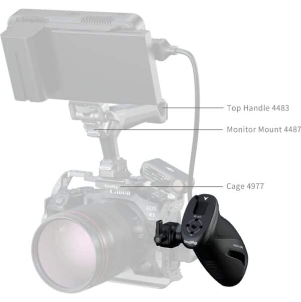 SmallRig 5160 Rotating Side Handle w/ Nato Clamp