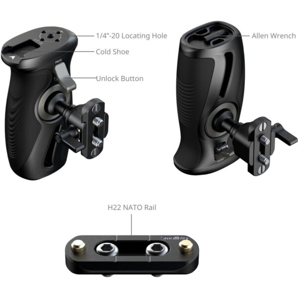 SmallRig 5160 Rotating Side Handle w/ Nato Clamp