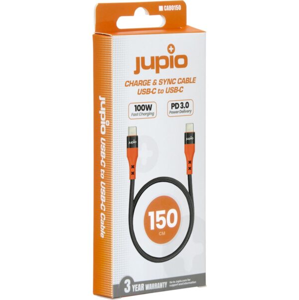 Jupio USB-C To USB-C Cable 150cm (100W USB 2.0)