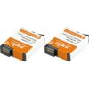 Jupio Value Pack: 2X Battery Osmo Action 3/4/5 Pro 1950mAh + USB Triple Charger