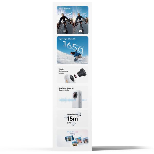 Insta360 X4 Air Starter Bundle Arctic White