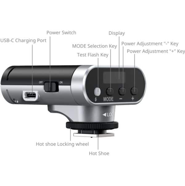 SmallRig 5818 RS20 Mini Speedlite Flash (Silver)