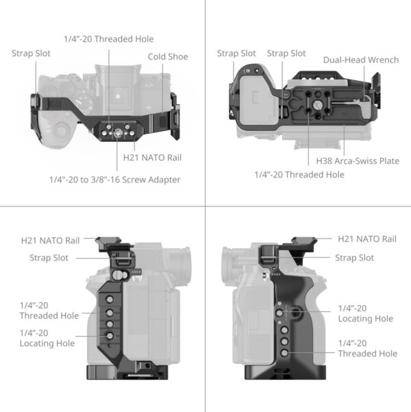 SmallRig 6024 Hawklock Quick Release Cage For Sony Alpha ...
