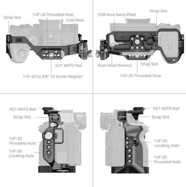 SmallRig 6027 Hawklock Cage Kit For Sony Alpha 7 V / 7R V...