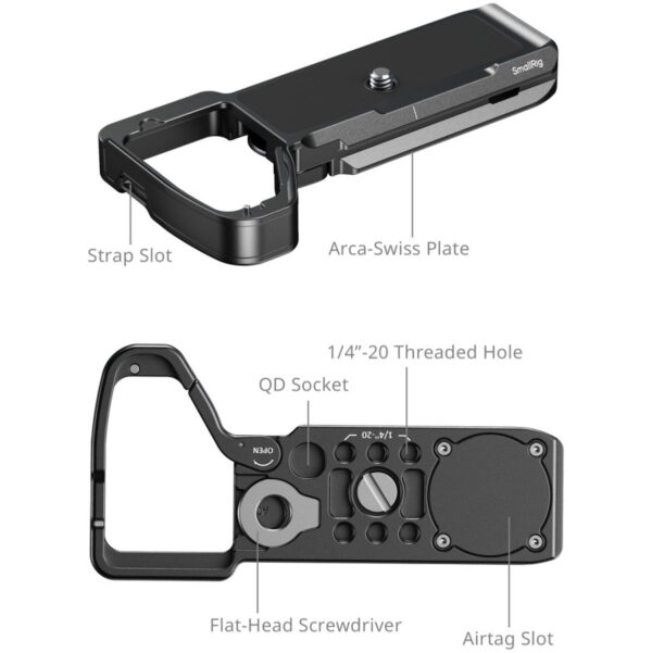 SmallRig 6033 Baseplate w/ Airtag Slot For Sony Alpha 7 V...