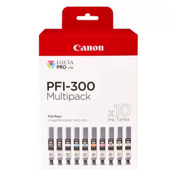 Canon PFI-300  Multipack MBK PBK C M Y PC PM R GY CO