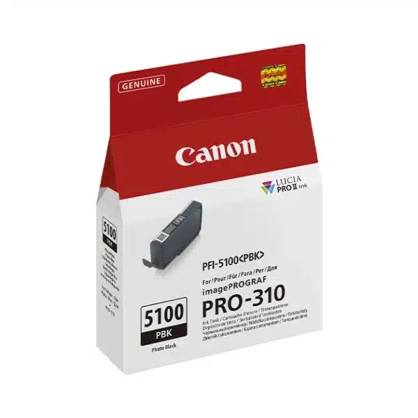 Canon Ink PFI-5100 PBK Eur Photo Black Ink Tan