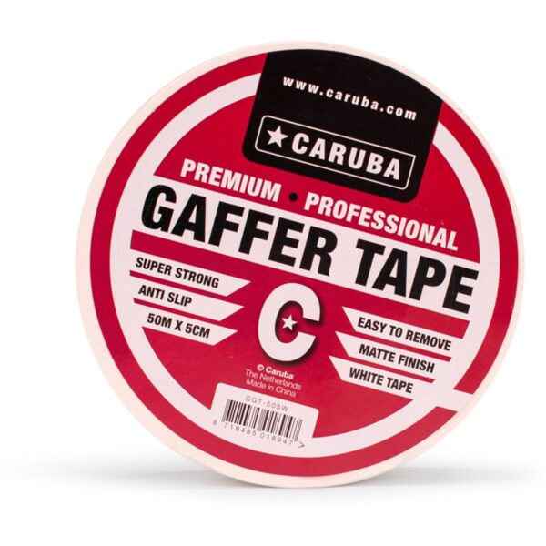 Caruba Gaffer Tape Wit 50 mtr.