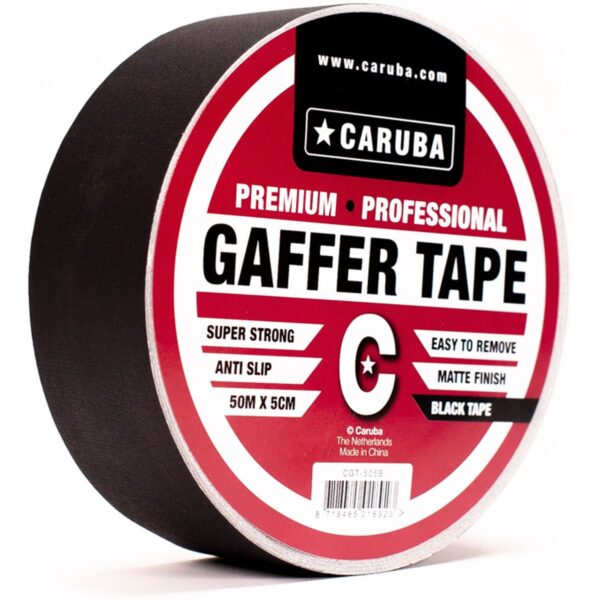 Caruba Gaffer Tape Zwart 50 mtr.