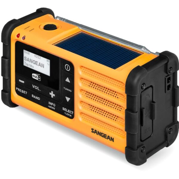 Sangean MMR-88 DAB+ (USB-C) gelb Notfall/Kurbel/Solar Radio - Afbeelding 4