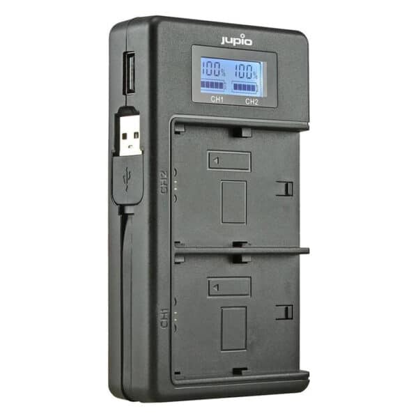 Jupio USB Dedicated Duo Charger LCD for Fuji NP-W126(S)