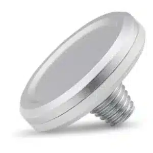 Leica Soft Release Button, aluminium, silver anodized finish