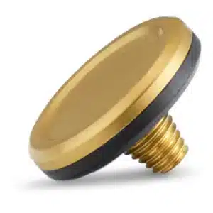 Leica Soft Release Button, brass, blasted finish