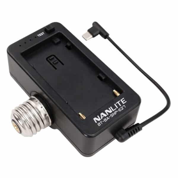 Nanlite NPF Battery Adapter w/ E27 Head