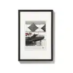 Walther Chair Alluminium 13x18 cm zwart