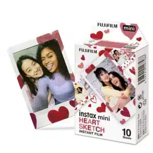 Fuji Instax Mini Film Heart Sketch