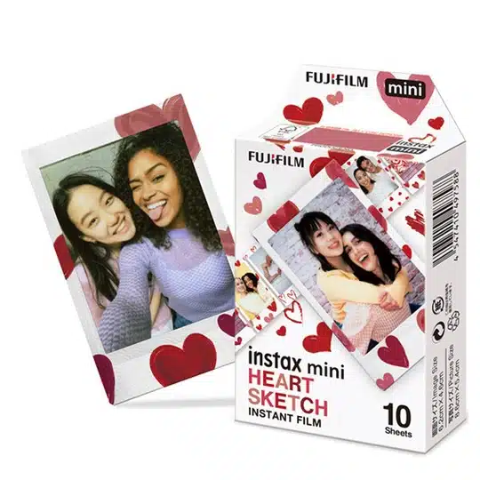 Fuji Instax Mini Film Heart Sketch