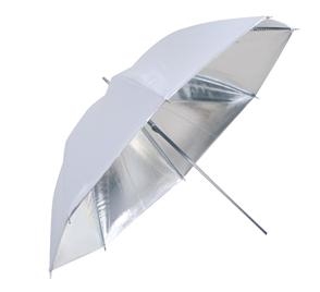 FE Flitsparaplu UR-32S Zilver/Wit 80 cm