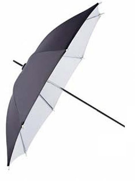 FE Flitsparaplu UR-32WB Wit/Zwart 80 cm