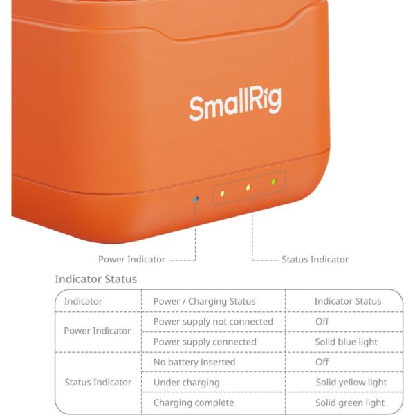 SmallRig 5921 Camera Battery Charger For DJI Action 6 / A...