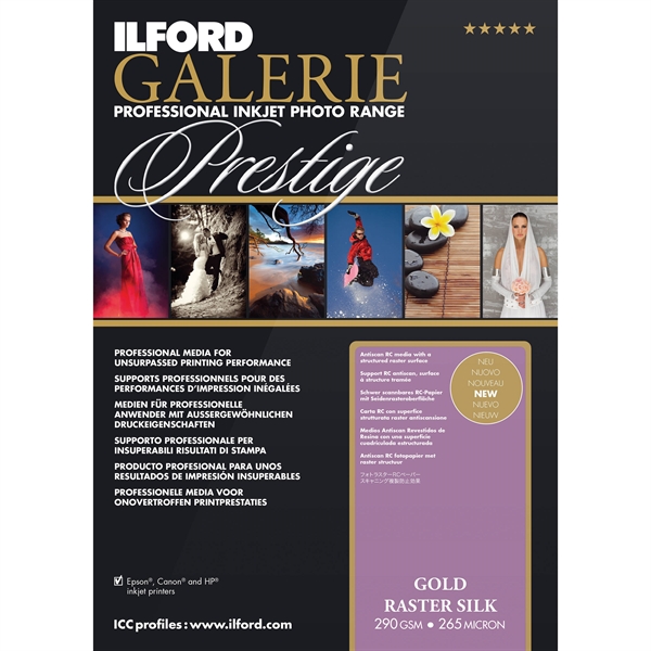 Ilford Prestige Gold Raster Silk 290 GPRP A3+ 50V